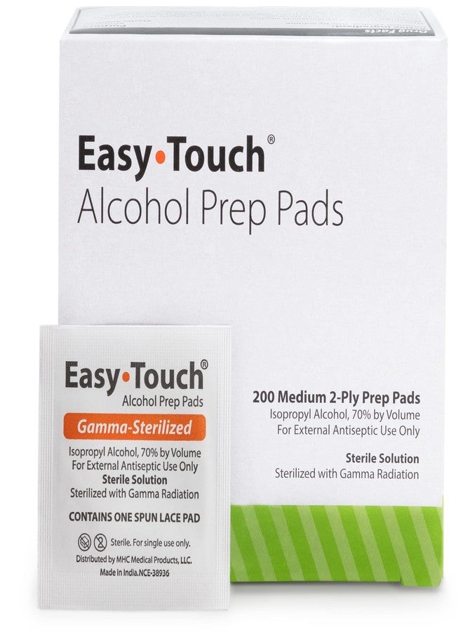 Easy Touch EasyTouch Gamma-Sterilized Alcohol Prep Pads, Box of 200 - Image 1